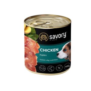 savory dog all breeds puppy chicken для щенков с курицей 400 г
