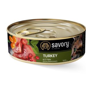 savory kitten turkey для котят с индейкой 100 г