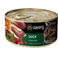 savory cat adult duck для кошек с уткой 200 г