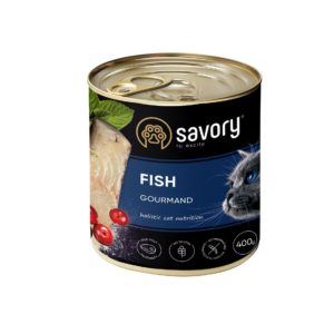 savory cat adult fish для кошек с рыбой 400 г