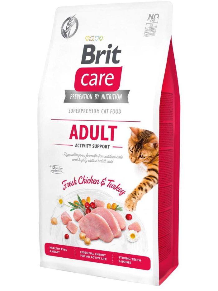 brit care gf activity support для кошек с курицей 7 кг