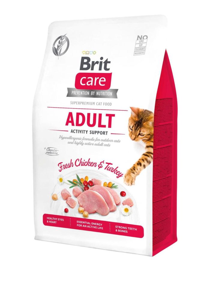 brit care gf activity support для кошек с курицей 2 кг