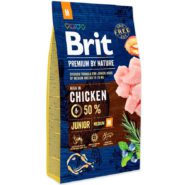 brit premium junior medium m для щенков с курицей 15 кг