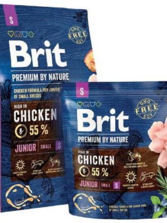 brit premium junior s small для собак с курицей 3 кг