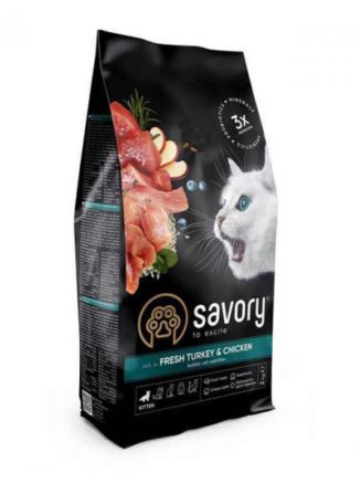 savory kitten chicken with turkey для котят с индейкой 8 кг