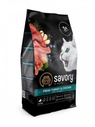 savory kitten chicken with turkey для котят с индейкой 400 г