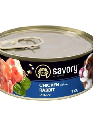 savory dog all breeds puppy chicken для щенков с курицей 100 г