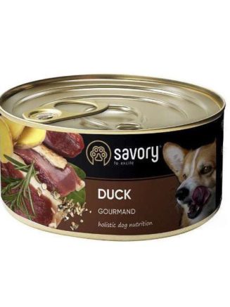 savory dog gourmand duck для собак с уткой 400 г