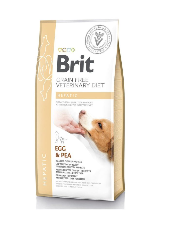 brit vd hepatic dog для собак при заболеваниях печени 2 кг
