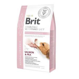 brit vd hypoallergenic dog для собак с лососем 12 кг