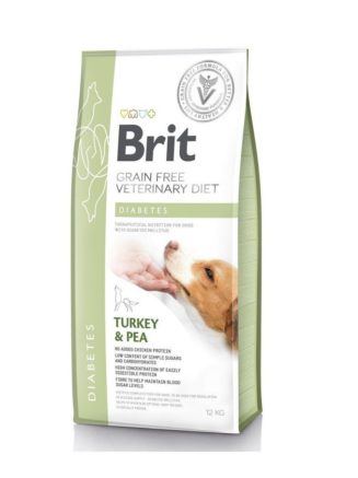 brit vd dog diabets для собак с сахарным диабетом, индейкой и горохом 12 кг