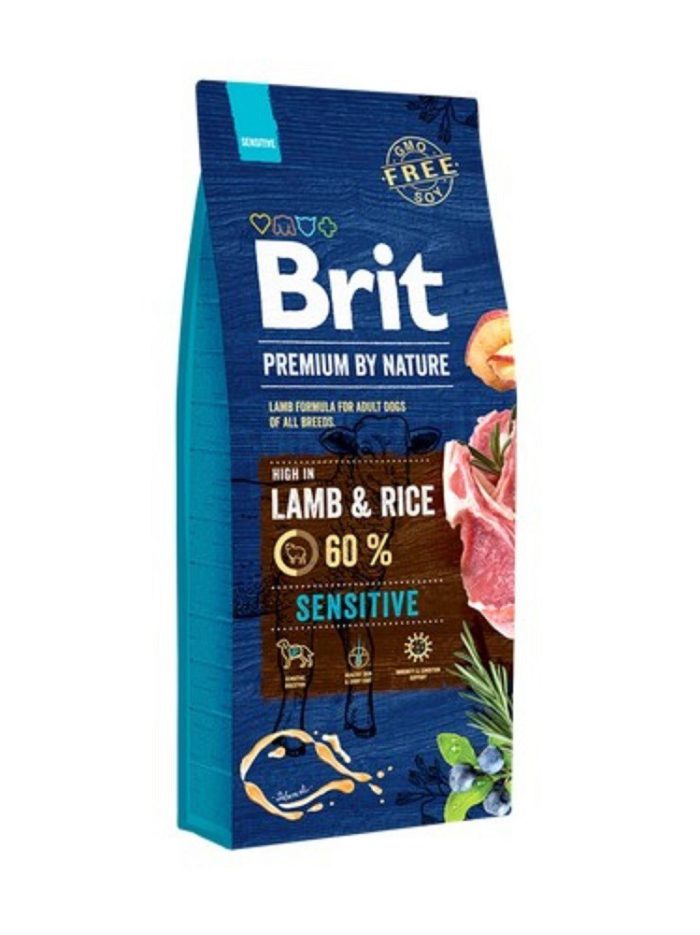 brit premium sensitive lamb для собак с чувствительным пищеварением с ягненком 15 кг