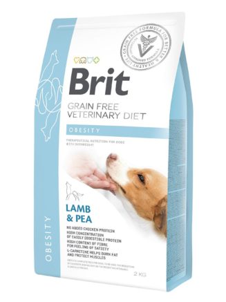 brit vd obesity dog для собак с ягненком и горохом 2 кг