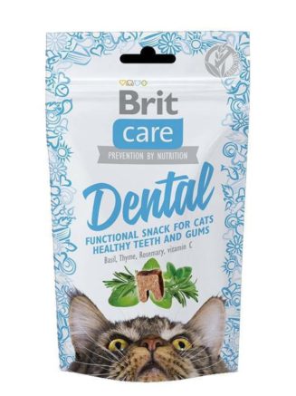brit care dental Лакомства для поддержания здоровья зубов у кошек 50 г