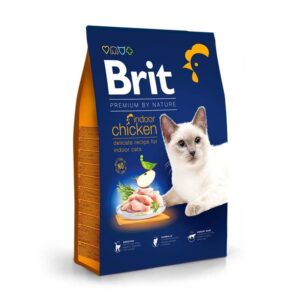brit premium indoor chicken для кошек с курицей 800 г
