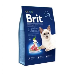 brit premium sterilized lamb для стерилизованных кошек с ягненком 800 г