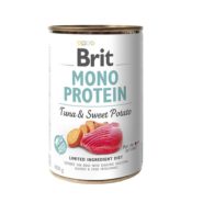 brit mono protein dog с тунцом и сладким картофелем 400 г