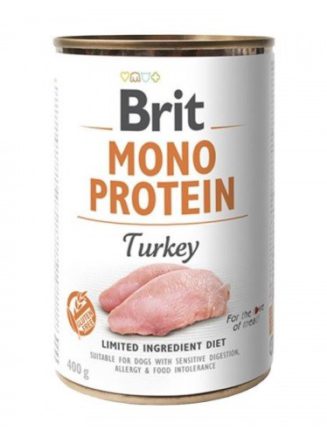 brit mono protein dog с индейкой 400 г
