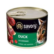 savory cat adult duck для кошек с уткой 200 г