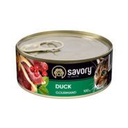 savory cat adult duck для кошек с уткой 400 г