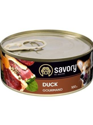 savory dog gourmand duck для собак с уткой 100 г