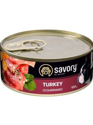 savory dog gourmand turkey для собак с индейкой 100 г