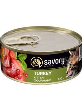 savory kitten turkey для котят с индейкой 100 г