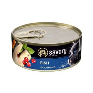 savory cat adult fish для кошек с рыбой 100 г