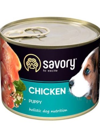 savory dog all breeds puppy chicken для щенков с курицей 200 г