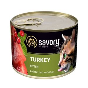 savory kitten turkey для котят с индейкой 200 г