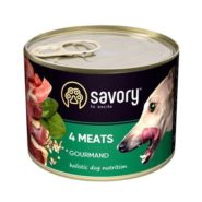 savory dog gourmand 4 meats для собак 4 мяса 200 г