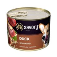 savory dog gourmand duck для собак с уткой 200 г