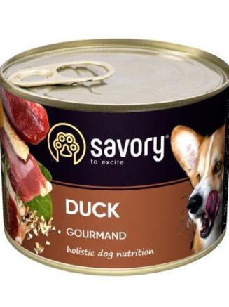 savory dog gourmand duck для собак с уткой 200 г