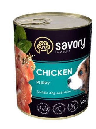 savory dog all breeds puppy chicken для щенков с курицей 400 г