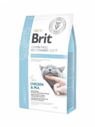 brit vd obesity cat для кошек с курицей 2 кг