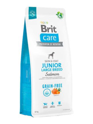brit care gf junior large breed salmon and potato для щенков с лососем 3 кг