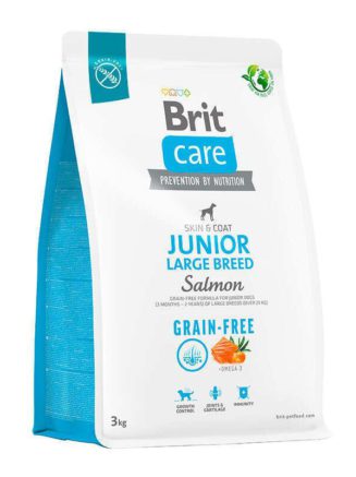 brit care gf junior large breed salmon and potato для щенков с лососем 3 кг