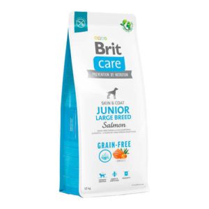 brit care gf junior large breed salmon and potato для щенков с лососем 1 кг