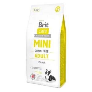 brit care mini grain free adult lamb для собак с ягненком 400 г