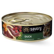 savory cat adult duck для кошек с уткой 100 г
