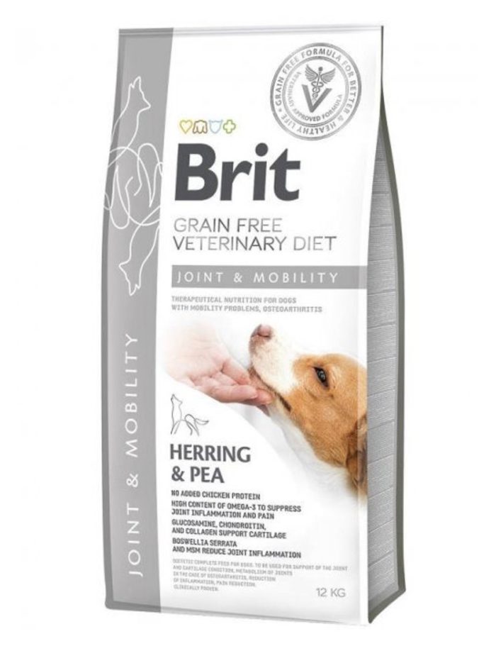 brit vd mobility dog для собак с сельдью и горохом 12 кг
