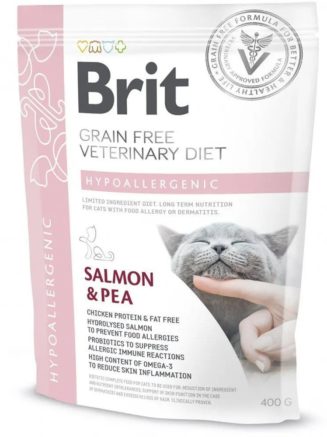 brit vd cat hypoallergenic для кошек с лососем 400 г