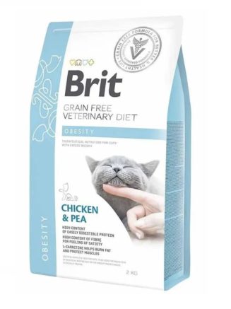 brit vd obesity cat для кошек с курицей 2 кг