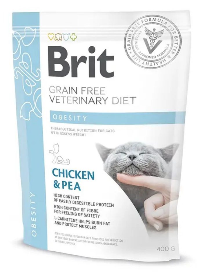 brit vd obesity cat для кошек с курицей 400 г