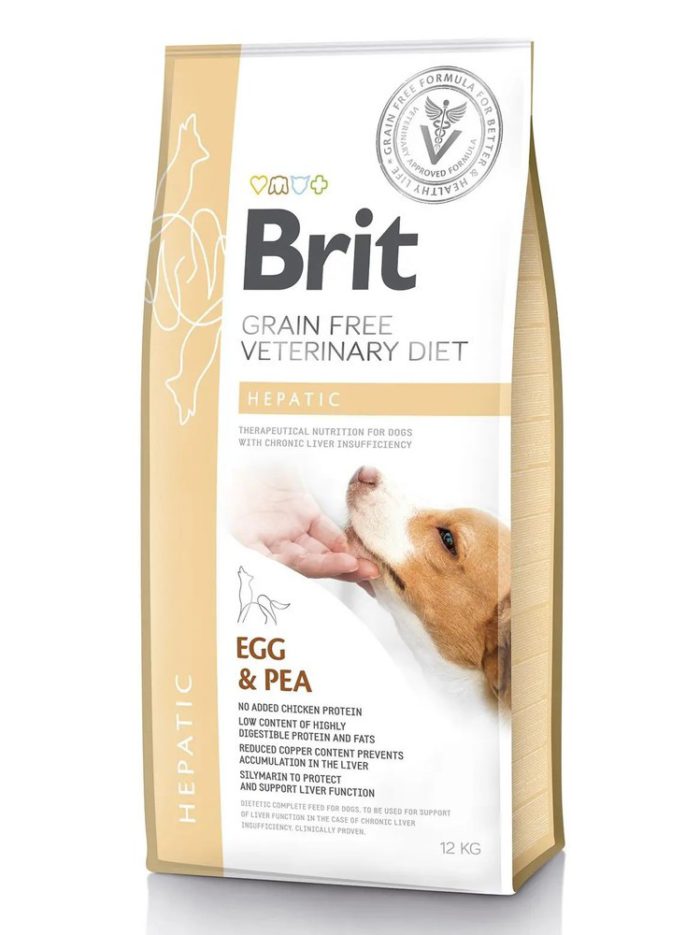brit vd hepatic dog для собак при заболеваниях печени 12 кг