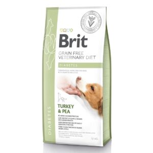 brit vd dog diabets для собак с сахарным диабетом, индейкой и горохом 12 кг
