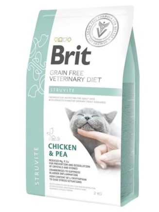 brit vd cat struvite для кошек с курицей 2 кг