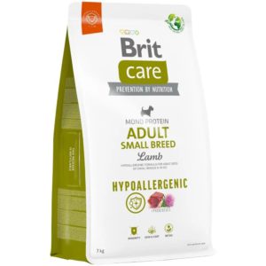 brit care dog hypoallergenic adult small breed с ягненком 3 кг
