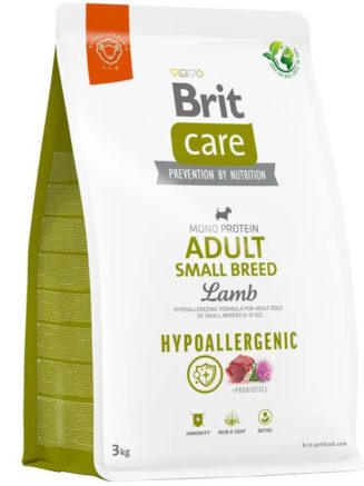 brit care dog hypoallergenic adult small breed с ягненком 3 кг