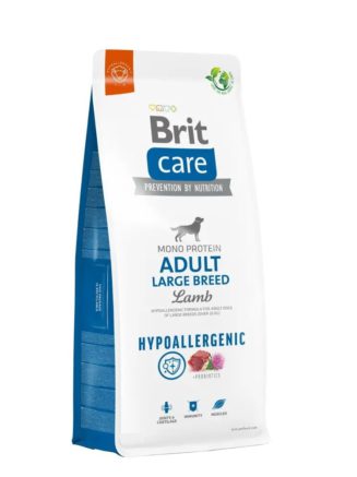 brit care hypoallergenic adult large breed с ягненком для собак крупных пород 1 кг